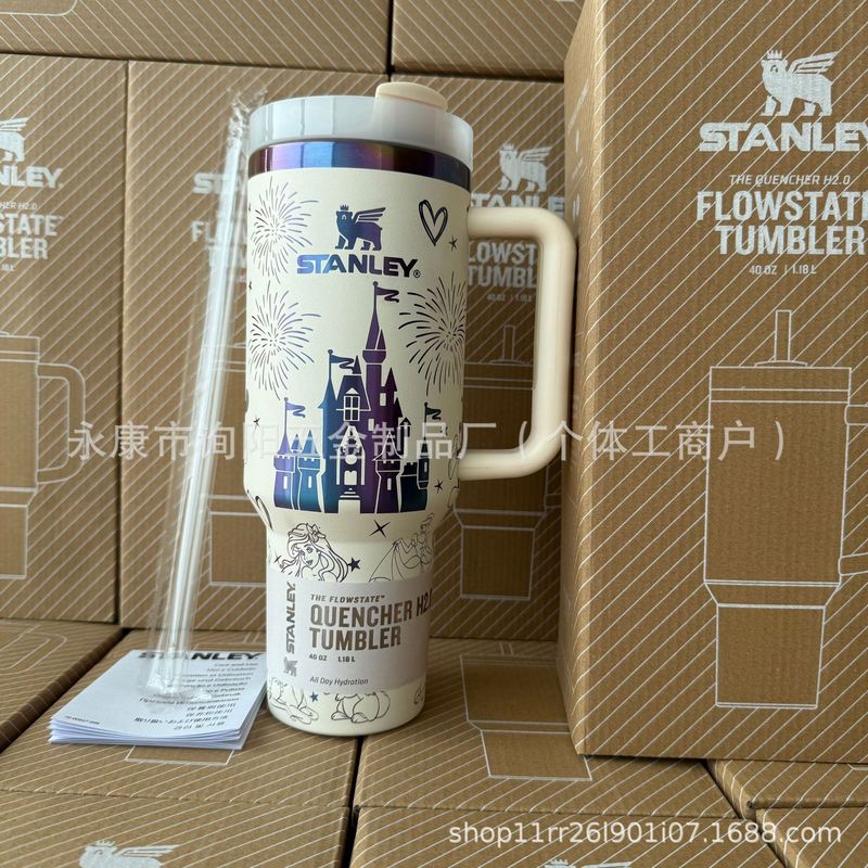 跨境热销二代史丹利保温stanley杯40oz杯手柄车载汽车冰霸吸管杯|undefined