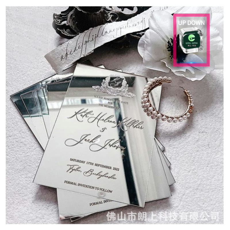 厂家直销加工镜面亚克力板金镜银镜彩色单面镜双面镜反光镜PMMA板