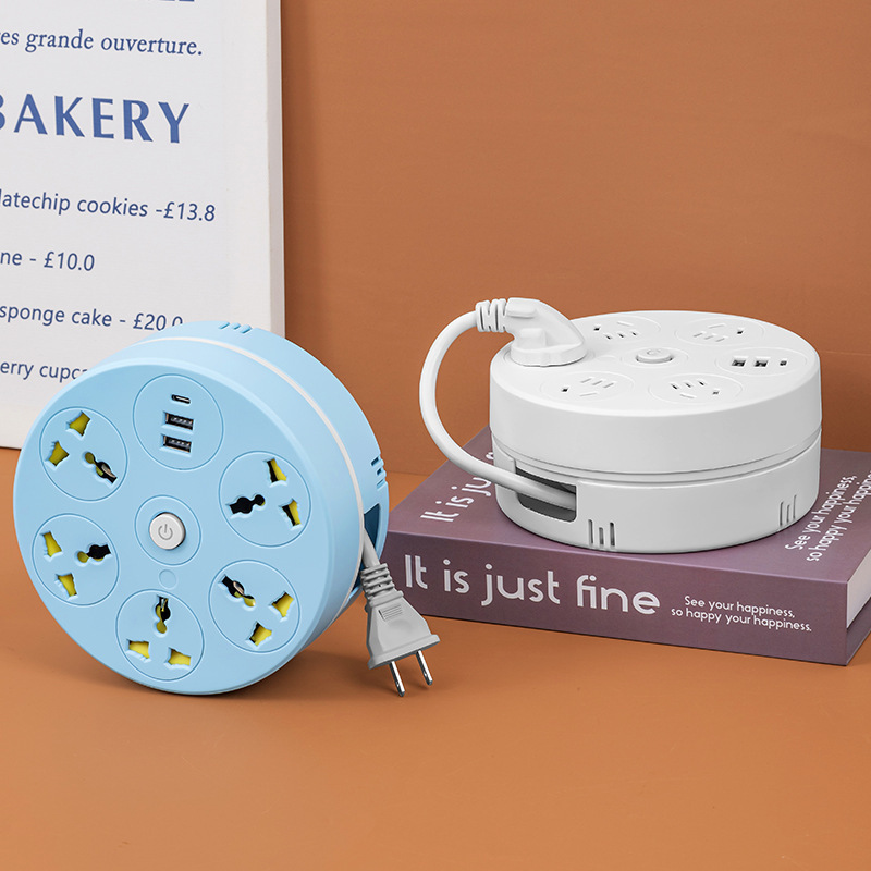 Teléfono móvil multifuncional almacenable enrollar cable plegable conector de disco redondo cable USB tipo-C placa de inserción