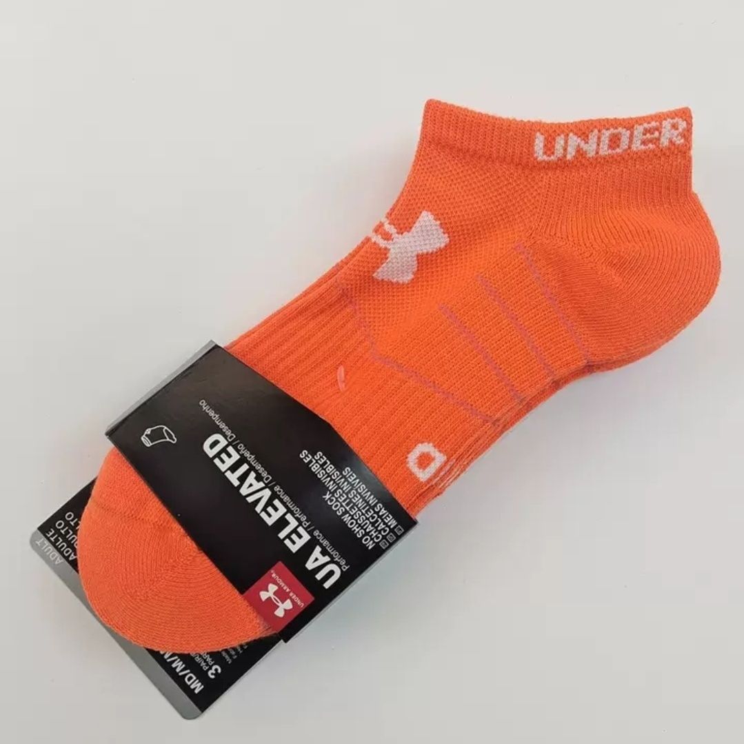 Under Armour UA Elevated No-Show Socks Performance Orange