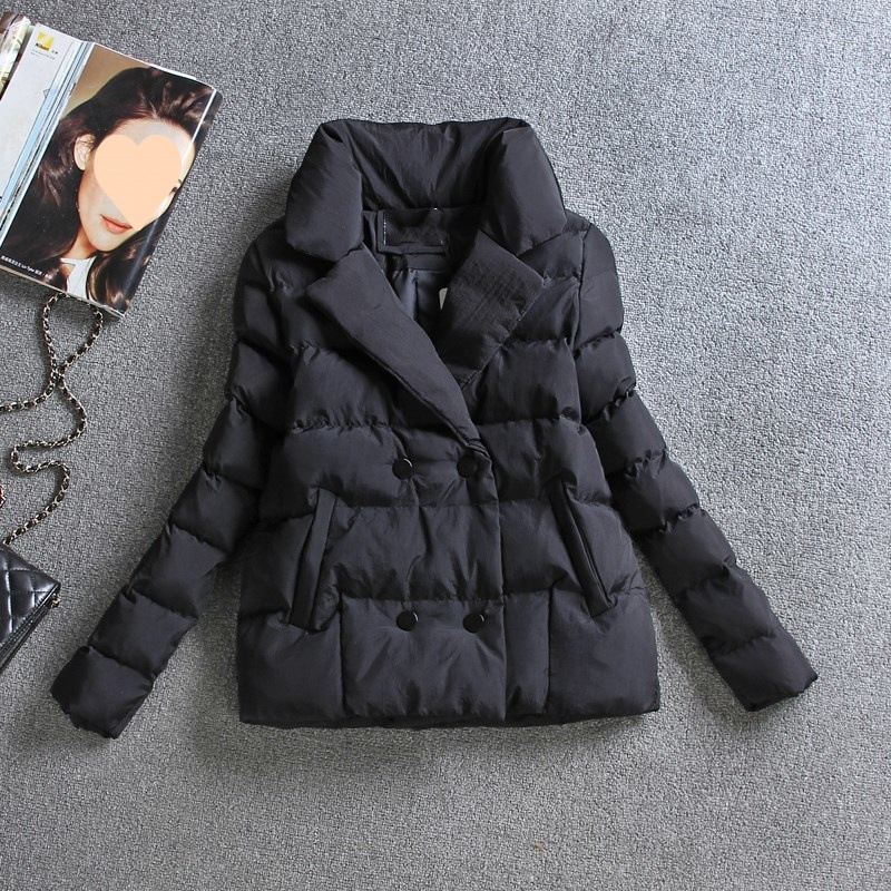 Women's short cotton jacket 2025 autumn and winter new slim down cotton jacket for women's winter thickened cotton jacket