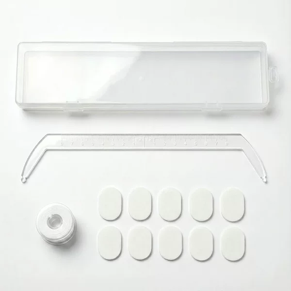 Bow Mapping Ruler Tattoo Symmetrical Eyebrow Stencil Eyebrow Ruler Acrylic Bow-Shaped Transparent Positioning Line Level Ruler