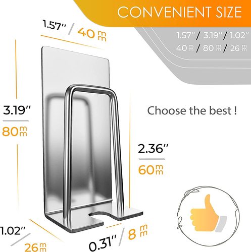 Stainless steel toothbrush holder without drilling toothbrush storage rack bathroom mouthwash cup storage shelf wall-mounted electric toothbrush holder