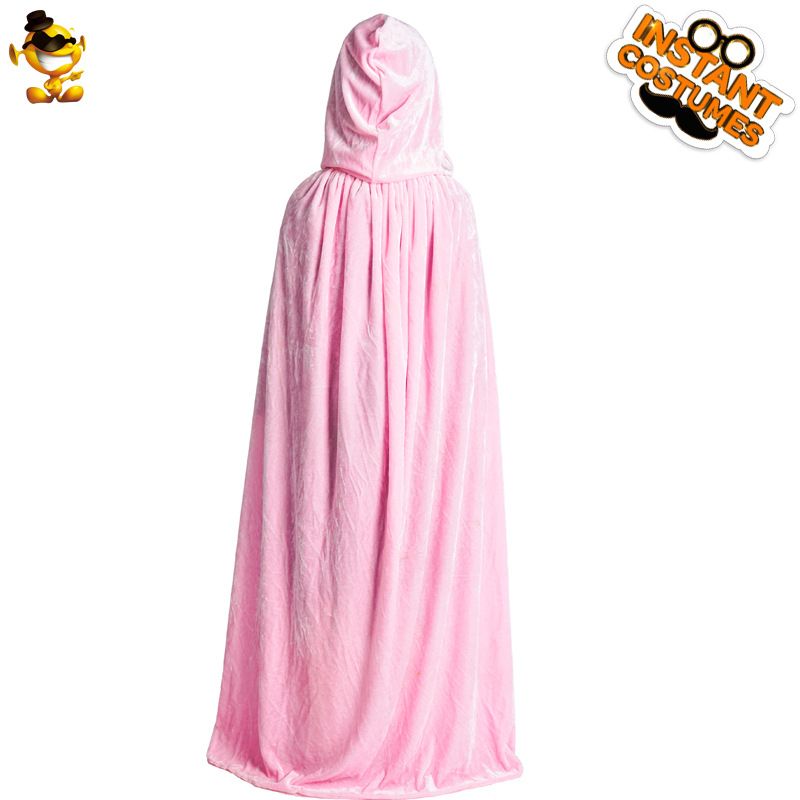 Halloween niña niños terciopelo con capucha partido capa niñas multicolor princesa capa rendimiento traje