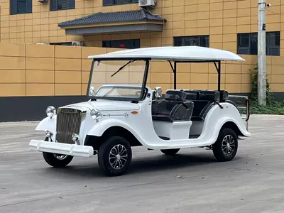 Tourist Sightseeing Car, Real Estate Elektrikli qolf avtomobilləri - 8-seats-semi-enclosed