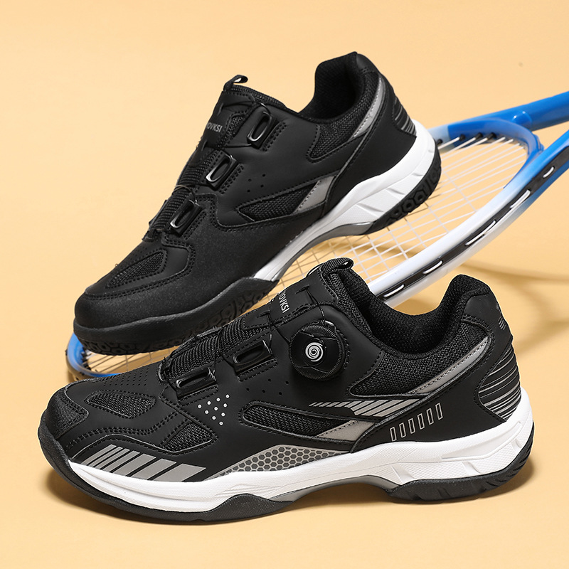 Nuevos zapatos de bádminton deportivos al aire libre transfronterizos de entrenamiento de tendón interior de pareja zapatos de bádminton de pareja stock
