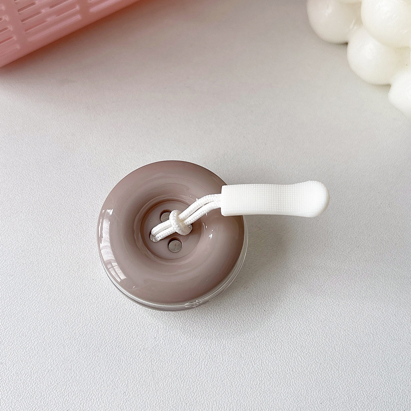 _0011_透明支架-纽扣毛毛虫-卡其色