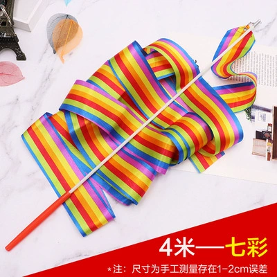 Фабрика прямых продаж оптом 4 метра детские танцевальные игрушки реквизит в твердом переплете ленты ленты художественной гимнастики ленты