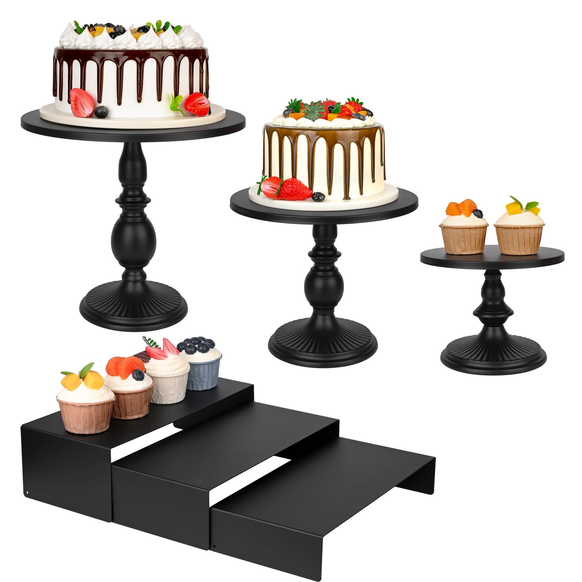 Transfronterizos Amazon temu postre estante de exhibición bandeja de pastel estante de pastel diseño de cumpleaños