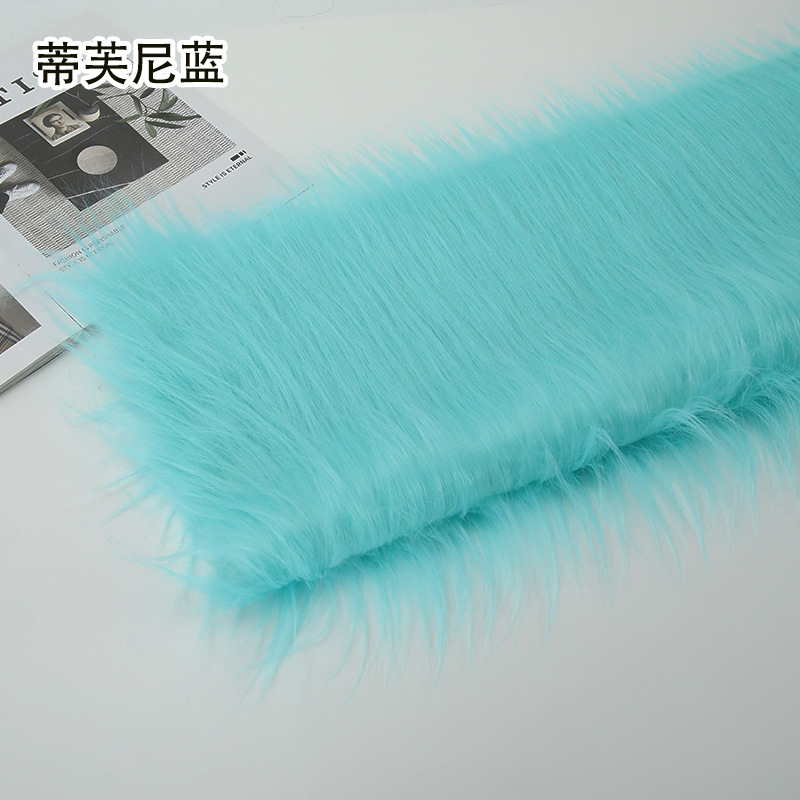 12 ''plush tela DIY caída de piel artificial de piel simulación de piel muñeca pelo bestia traje de piel larga tela de piel