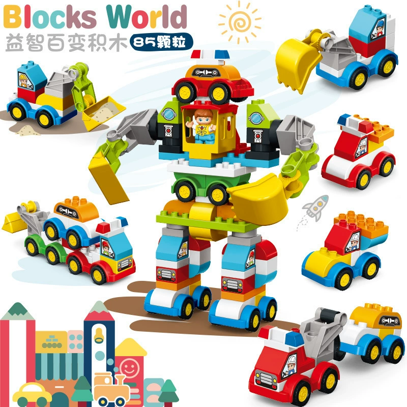 Переводчик Lego, variable toy car, constructor, robot, smart toy, children's clothes, early education