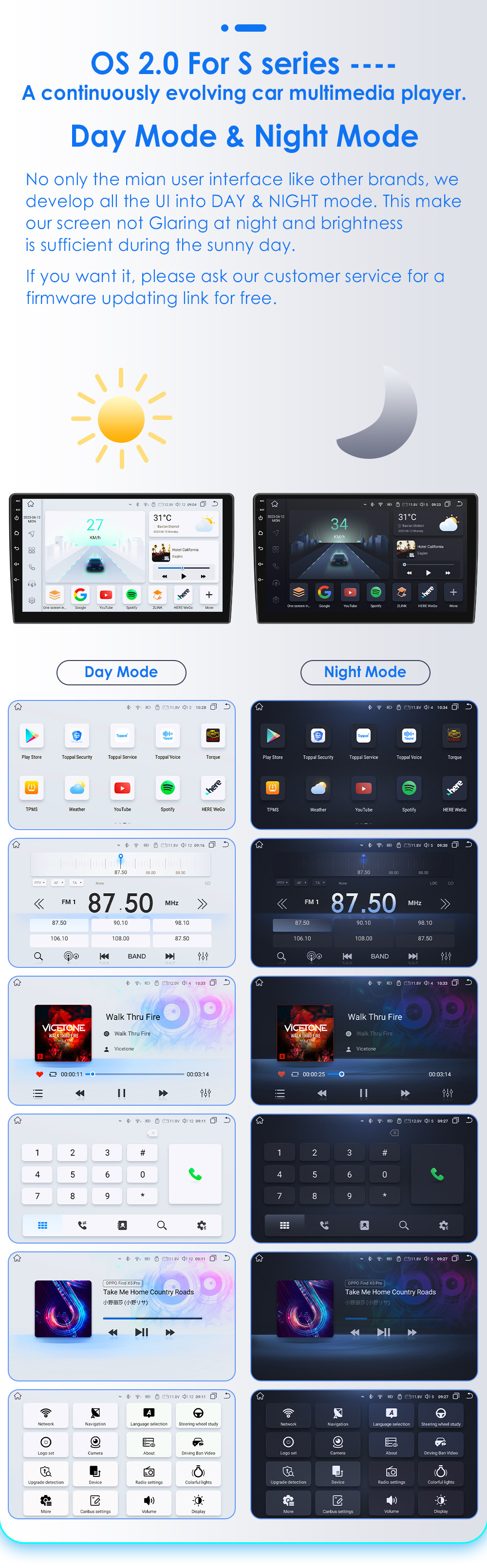 Cross-border 9-inch 10-inch universal machine Android smart car large screen navigation player reversing image all-in-one machine