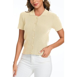J 3380 Thin Polo Collar Knit Top ����ᘿ��_�� �羳�W��