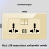 Double United USB multi -hole total control
