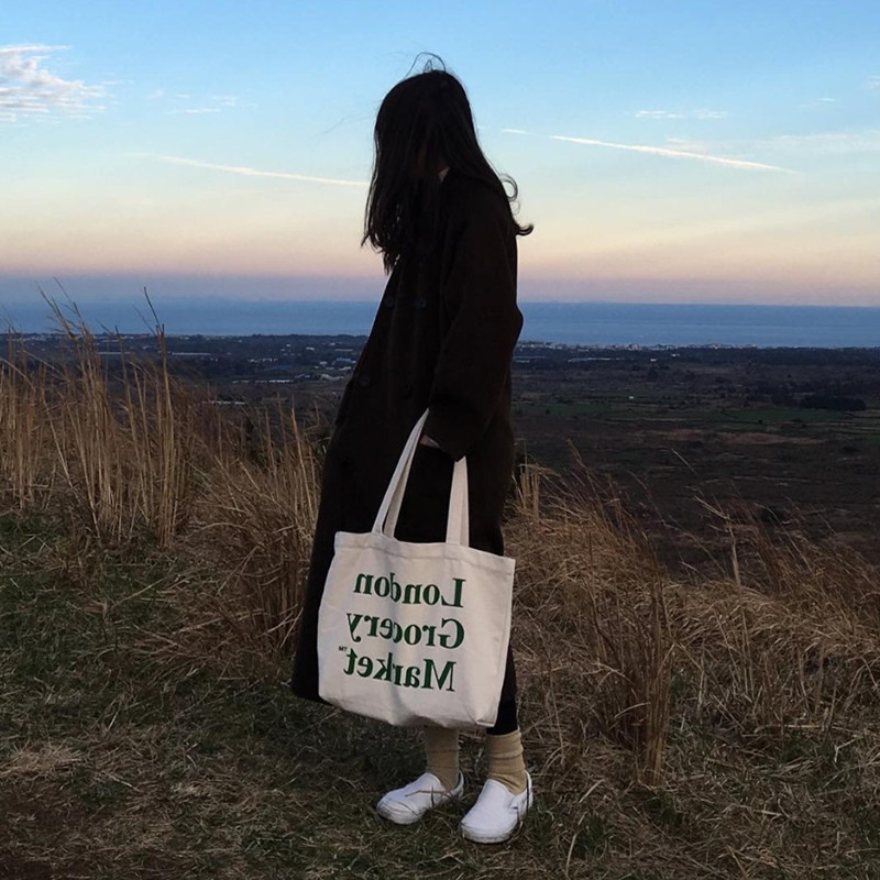 Ins文芸キャンバスバッグ学生シングルショルダーバッグchiキャンバスバッグ韓国ulzzangファッション女性バッグバッグバッグバッグ|undefined