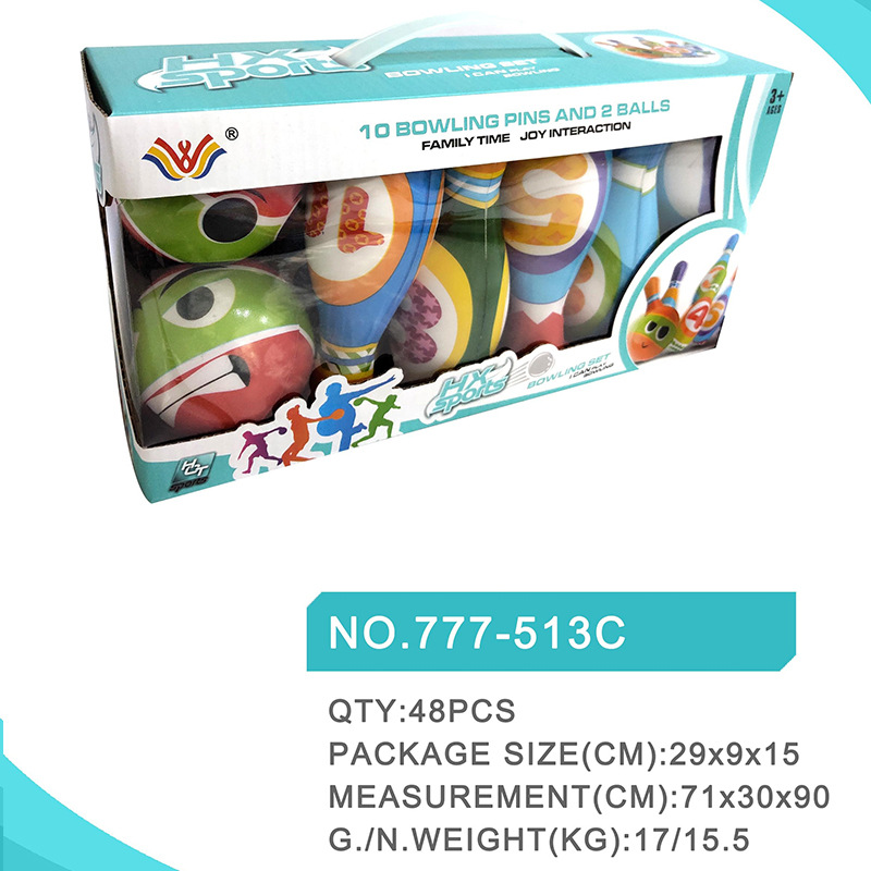 Juguetes de bolos para niños traje bebé padre-hijo Deportes 3-6 años al aire libre interior extra grande ocio bola entrega
