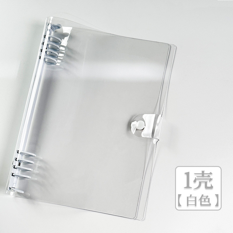a5透明pvc软皮活页本子外壳皮单卖b5可拆卸活页夹a6ins风金属夹扣|undefined