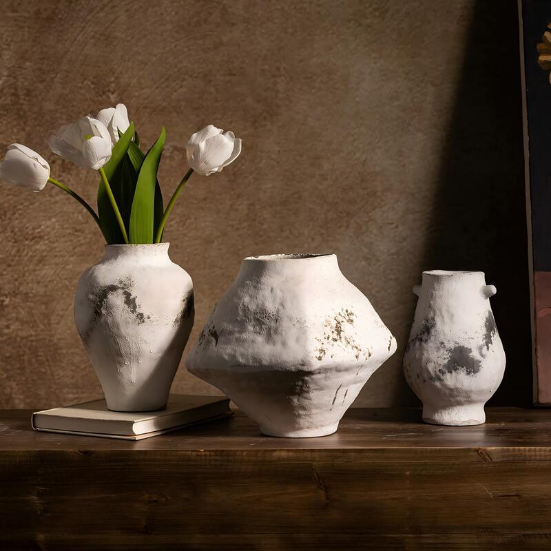 Vintage Jingdezhen Ceramic Vase for Flower Arrangement, High-End Small Flower Vessel, Homestay Decoration, Wabi-Sabi Style Pottery Jar, Rustic Ceramic Ornament Vintage Jingdezhen Ceramic Vase for Flower Arrangement, High-End Small Flower Vessel, Homestay Decoration, Wabi-Sabi Style Pottery Jar, Rustic Ceramic Ornament