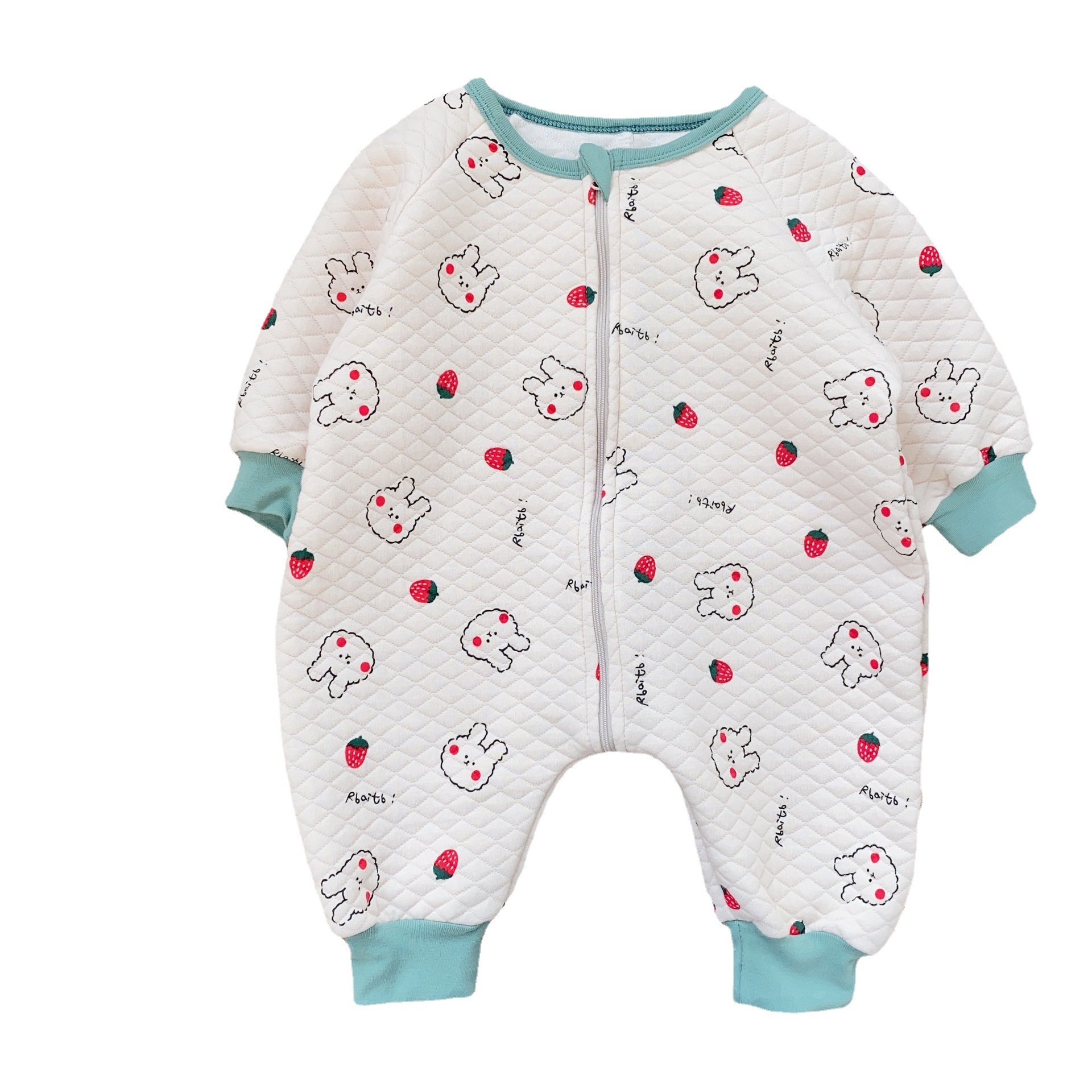 Bebé de invierno de manga larga saco de dormir estilo coreano ropa para niños funda de bebé mameluco de invierno de una sola pieza bebé saco de dormir