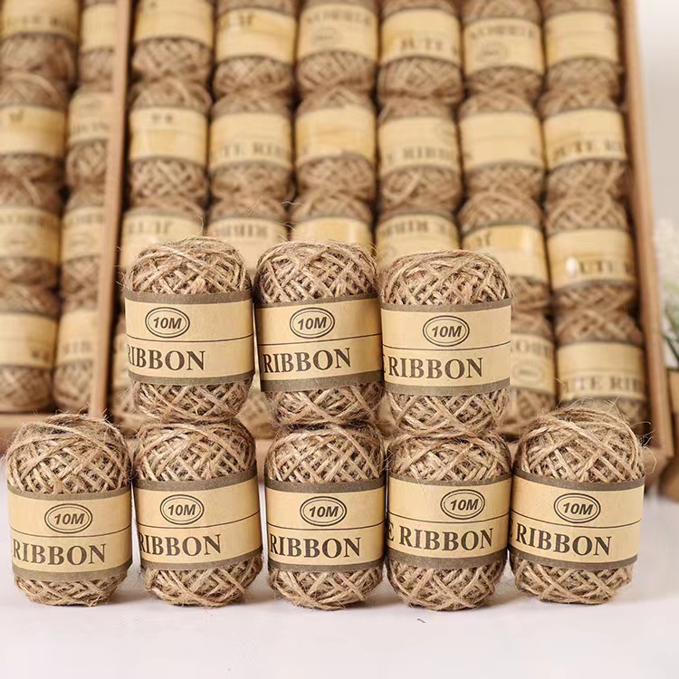 厂家直销2MM*10M3股麻绳球diy手工编织捆绑绳装饰品线麻线