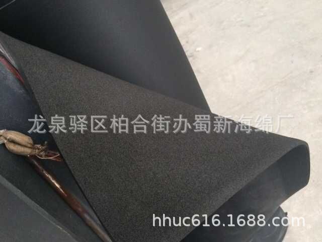 供应管道保温棉/2cm厚平板阻燃吸音海绵/下水管道保温降噪海绵