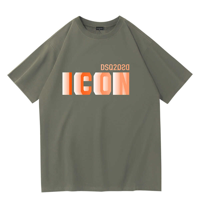 クロスボーダーTシャツ、トレンド高級メンズニットセーター、ポロシャツ、レタープリント、ラウンドネック、半袖|undefined