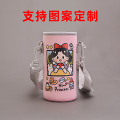保温カップガラスカップセット350ml-500ml断熱防振潜水綿子供漫画カップセットカップバッグ