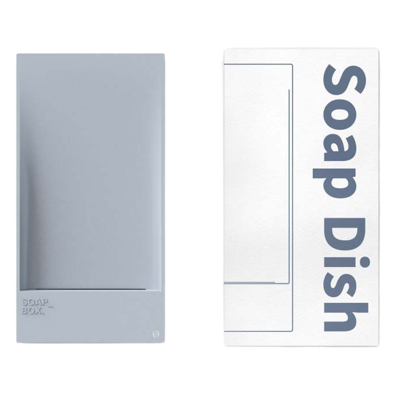 Xiangjia nueva creativa caja de jabón de tocador caja de jabón de pegamento suave sin perforar titular de jabón de baño de drenaje oculto
