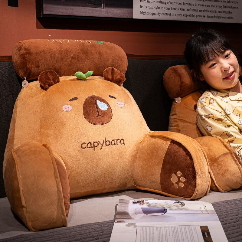 Kapibala Bedside Cushion Soft Bag Waist Pillow Large Backrest Sofa Pillow Dormitory Student Bed Pillow