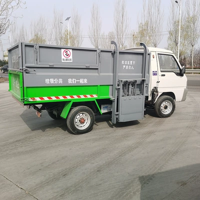 Juren Electric Four-Wheel Bucket Garbage Truck Community Property Garbage Removal Truck Sealed Large-Capacity Sanitation Truck (Elektrik zibil maşınları)