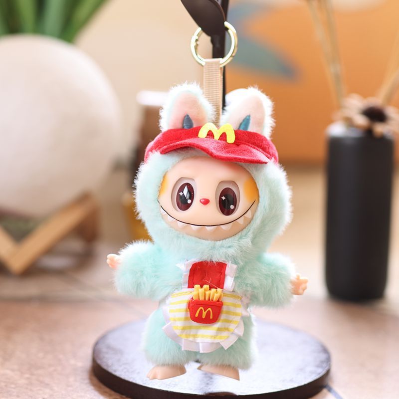 かわいいビニールフライドポテトウサギのペンダントぬいぐるみ人形バッグペンダントキーホルダー人形人形|undefined