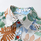 Мультяшная детская рубашка для мальчиков, детский летний кардиган, футболка