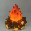 Firewood flame lamp