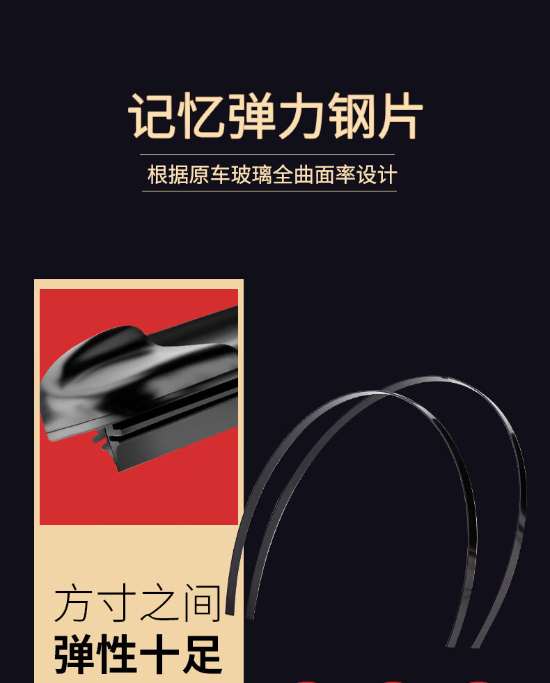 Suitable for Geely Geometry a Pro Wiper Blades, Compatible with Wipers for 19/20/21/23 Model Year Geometry a