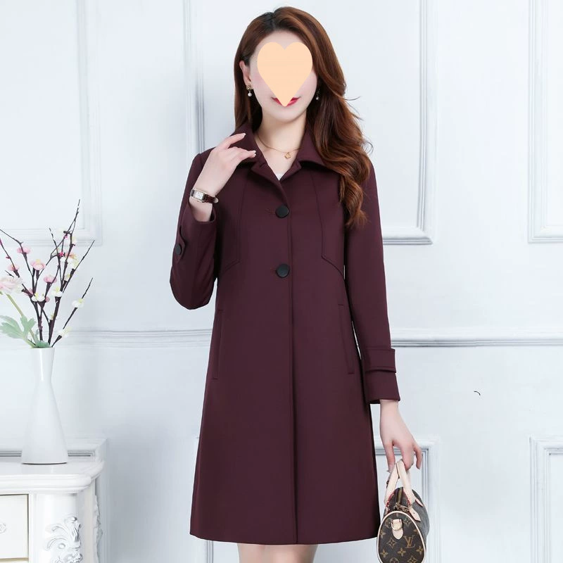 Тренч для мамы, осенняя куртка, plus size, в стиле вестерн, яркий броский стиль