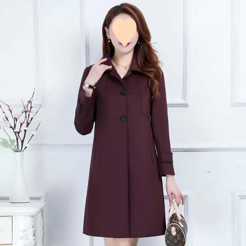 Тренч для мамы, осенняя куртка, plus size, в стиле вестерн, яркий броский стиль