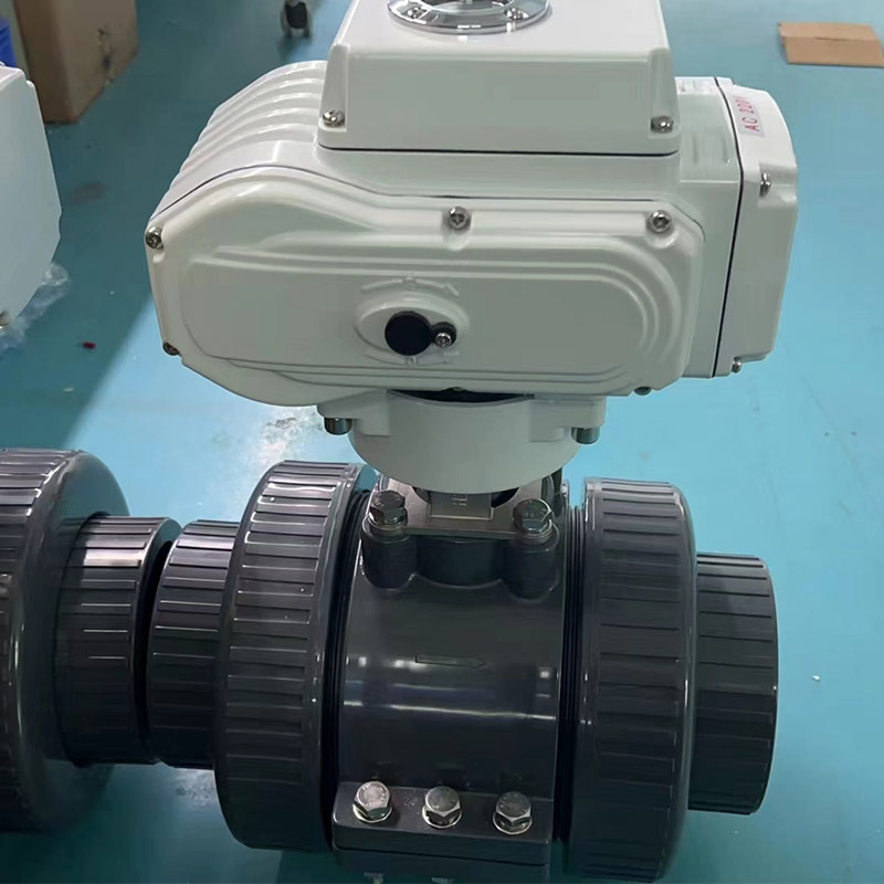 厂家批发upvc双由令电动球阀承插式活接球阀卡套式开关调节阀齐全