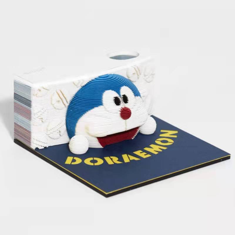ドラえもんブルーデブのび太紙彫刻付箋紙3d立体付箋祝日プレゼント|undefined