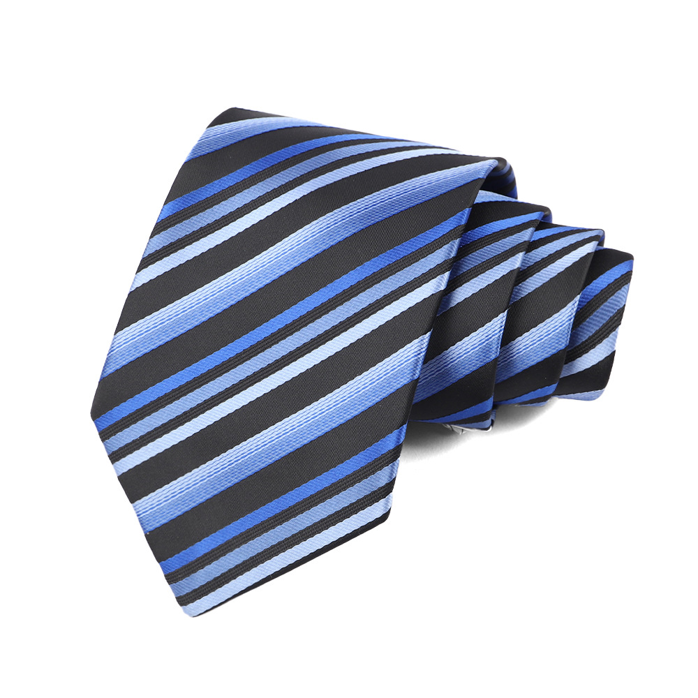 Corbata de hombre 8cm para hombre, bordado jacquard de alta calidad para hombre, corbata de negocios, corbata de seda de poliéster, fábrica al por mayor