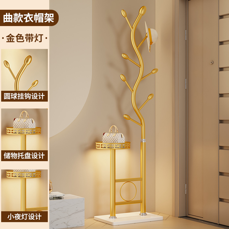 곡선형 모서리 + 수납 트레이 - 골드 + 주변광