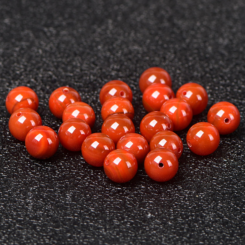 7a southern red agate about 6mm/10 pieces