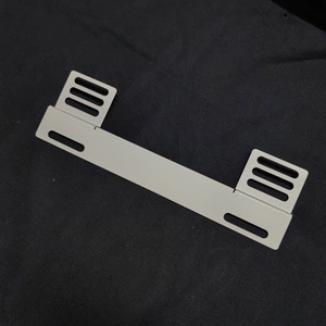 Dual-Location License Plate Bracket Jdm Bent 1cm License Plate Holder Base Metal Material Universal License Plate Modification Hong Kong and Macau