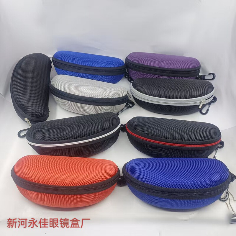 Manufacturer Wholesale Custom Eva Eyeglasses Case, Portable Eyeglasses Case with Hook and Zipper, All-Black Knitted Manufacturer Wholesale Custom Eva Eyeglasses Case, Portable Eyeglasses Case with Hook and Zipper, All-Black Knitted