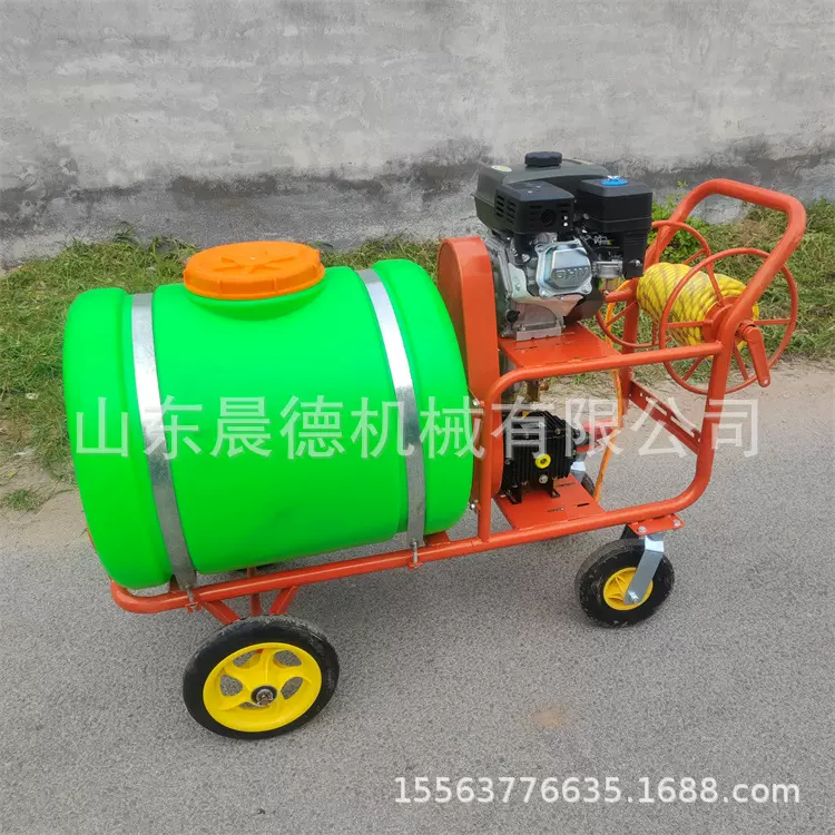 牛场可拉管喷药猪场电机消毒机 160升汽油打药机手推机