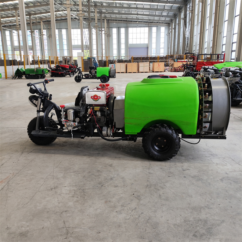 果园除草打药机 座驾款轮式果树打药机 14个喷头风送式高压喷雾器