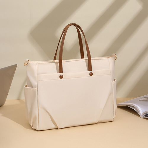 Laptop bag for stylish women, elegant hand-held large capacity executive bag, single shoulder crossbody tote bag