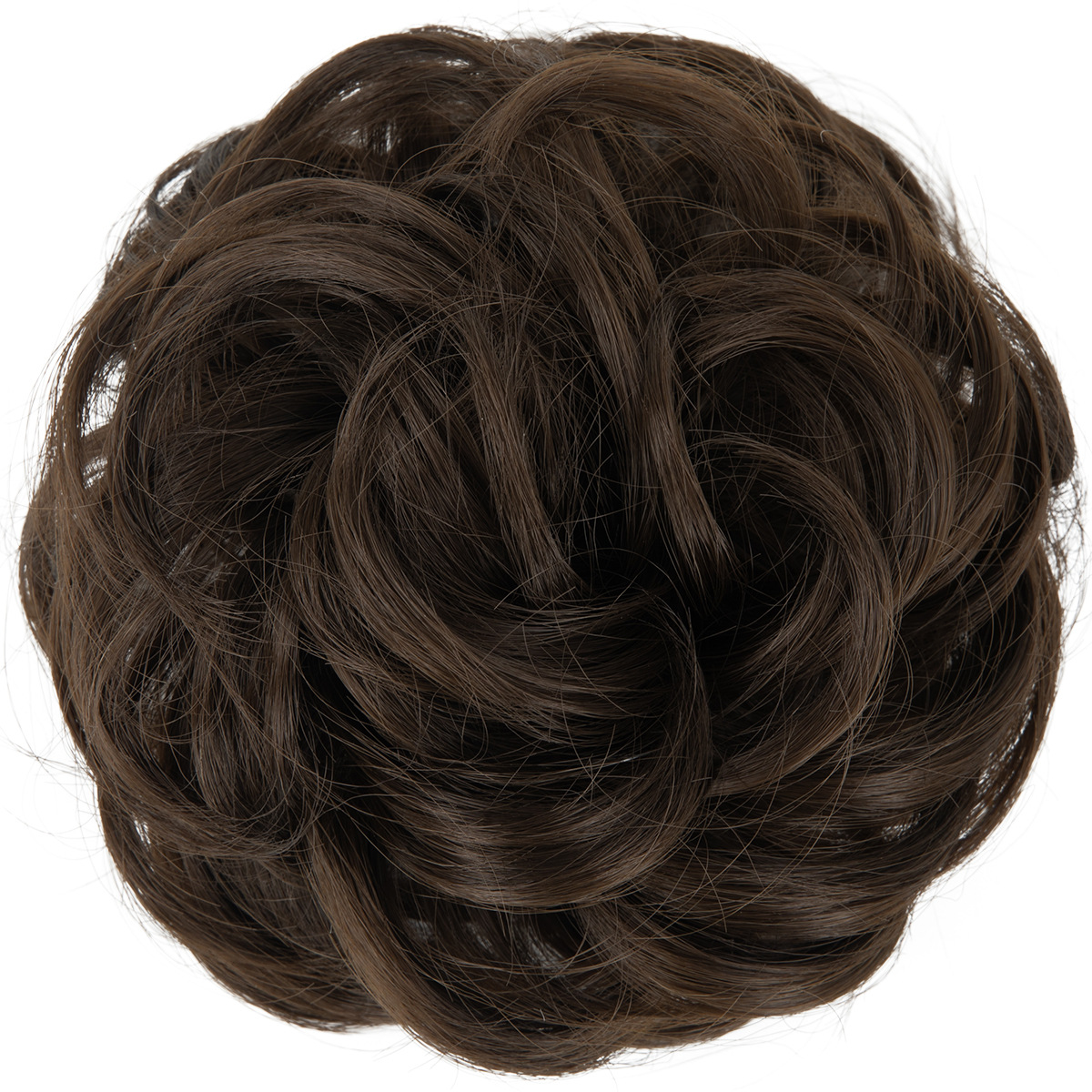 Moño de Cabello Sintético para Mujer de Fibra de Alta Temperatura, Efecto Natural
