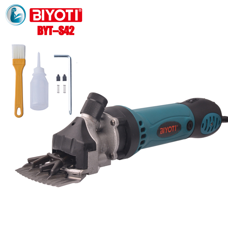 BIYOTI大功率850W35MM电动羊毛剪羊毛推子电动剪毛机电剪刀可变速