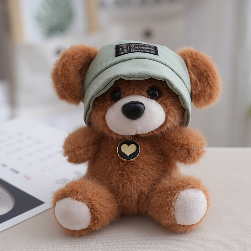 インターネット有名人かわいい帽子クマペンダントぬいぐるみ人形クマバッグペンダントキーホルダー布人形人形|undefined