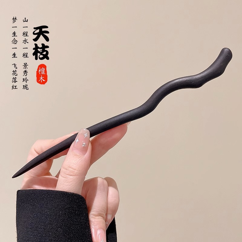 Horquilla horquilla de jade simple palillos modernos estilo antiguo de las mujeres de alto grado nuevo cheongsam chino diario rizador de pelo para niños tocado